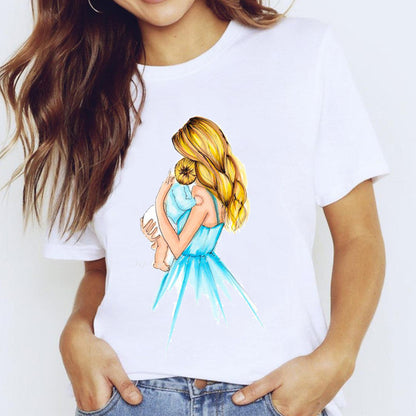 Mother And Daughter Parent-child Wear Summer Short Sleeves