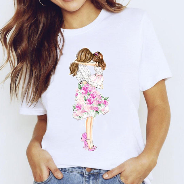 Mother And Daughter Parent-child Wear Summer Short Sleeves