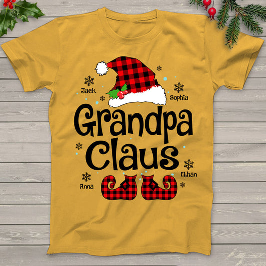 Grandpa Claus Christmas Family Short Sleeve T-Shirt