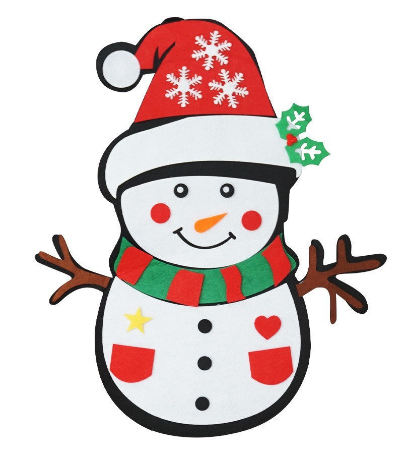 DIY Felt Christmas Tree With Three-dimensional Christmas