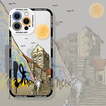 Internet Celebrity Uncle Mobile Phone Transparent Case