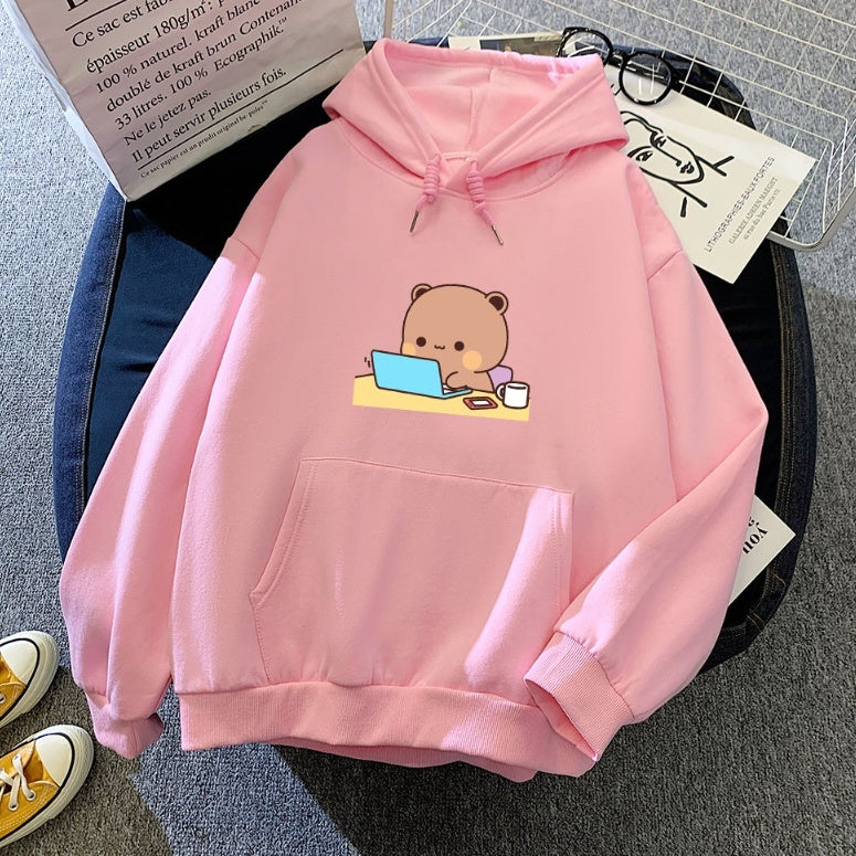 Back To School Busy Bear Soft Hoodie